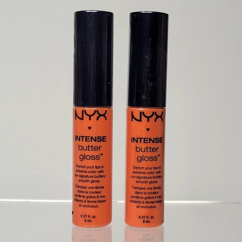 NYX Intense Butter Gloss ** BANANA SPLIT ** IBLG07 2 Pc Lot Brand New & Sealed
